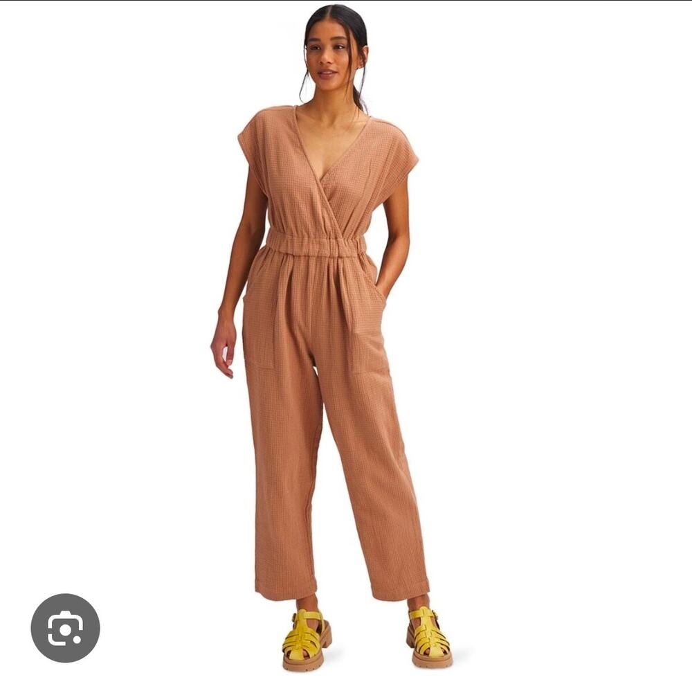 Basin and Range Sleeveless Waffle Jumpsuit - Women's Small